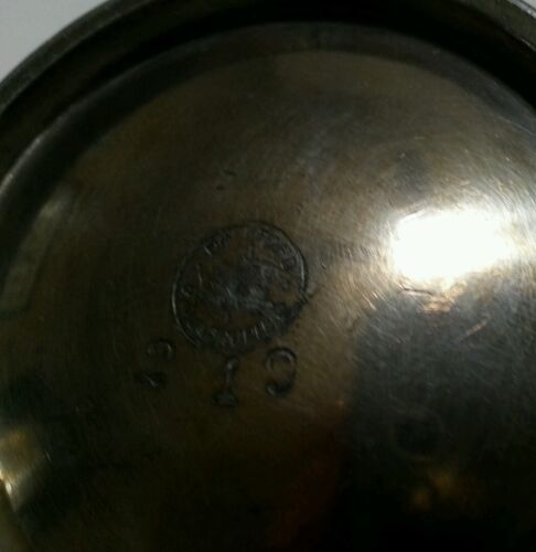 Antique Rockford Silver Plate Co. Quadruple Cup Mug 249 Engraved for Father 1892 - Foto 11 di 11