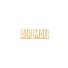 AIRMAIL Outlined Self-Inking Stamp - Orange Ink - Trodat 4911 - 9/16" x 1-1/2"