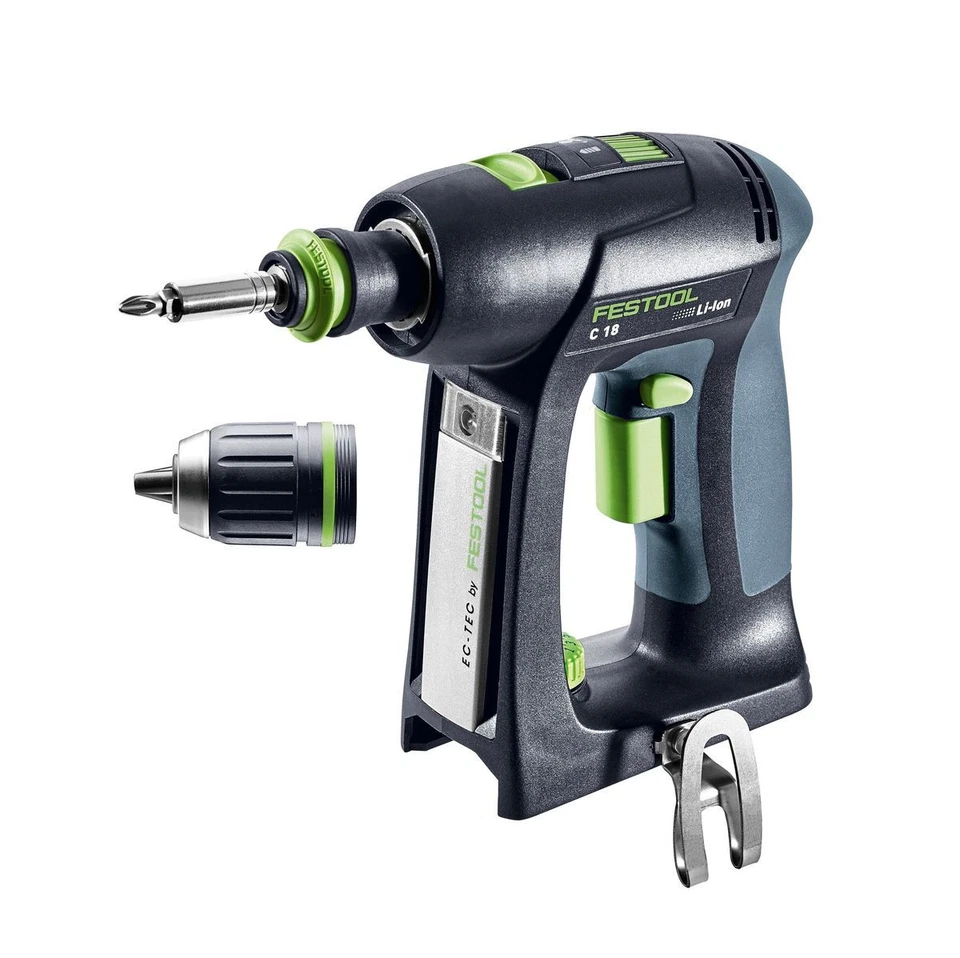 Festool C 18 Basic Perceuse-visseuse sans fil 18 V 45 Nm Brushless + Coffret de - Photo 4/4