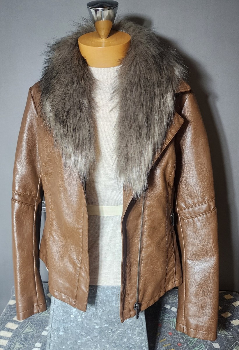 NEW, Vegan LA Coalition Faux Leather Jacket with removable Faux