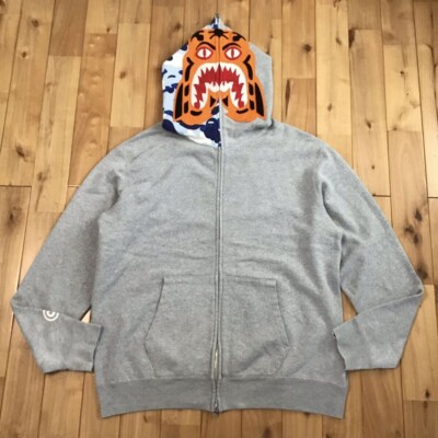 Nagoya city camo BAPE Tiger full zip hoodie Gray A Bathing Ape