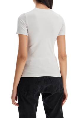 Tシャツ・カットソー BALENCIAGA Woman T-Shirt White 768075TQVU1 9016 T-shirt with reflective logo BALENCIAGA Woman Tg. L