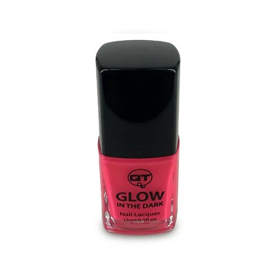 QT Glow in the Dark Nail Lacquer Yellow, Green colors 15mL / 0.5 oz Made in USA