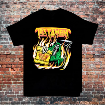 Testament Band Trial by Fire T Shirt Full Size S-5XL