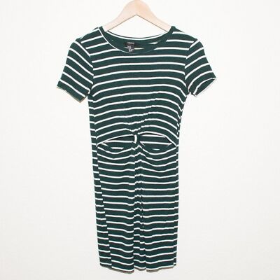forever 21 green striped dress Green Stripe Laina Dress main image 0