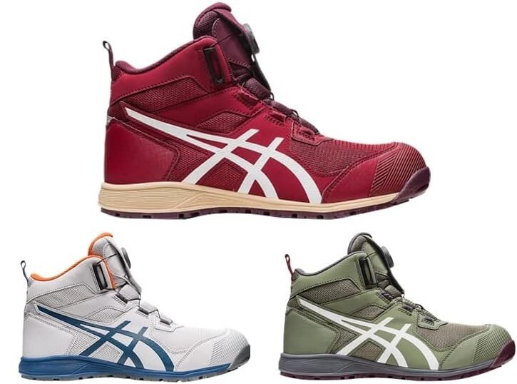 スポーツ JOBA ASICS Win Job CP214 BOA Work Shoes JSAA A Steel Toe Slip Resistant