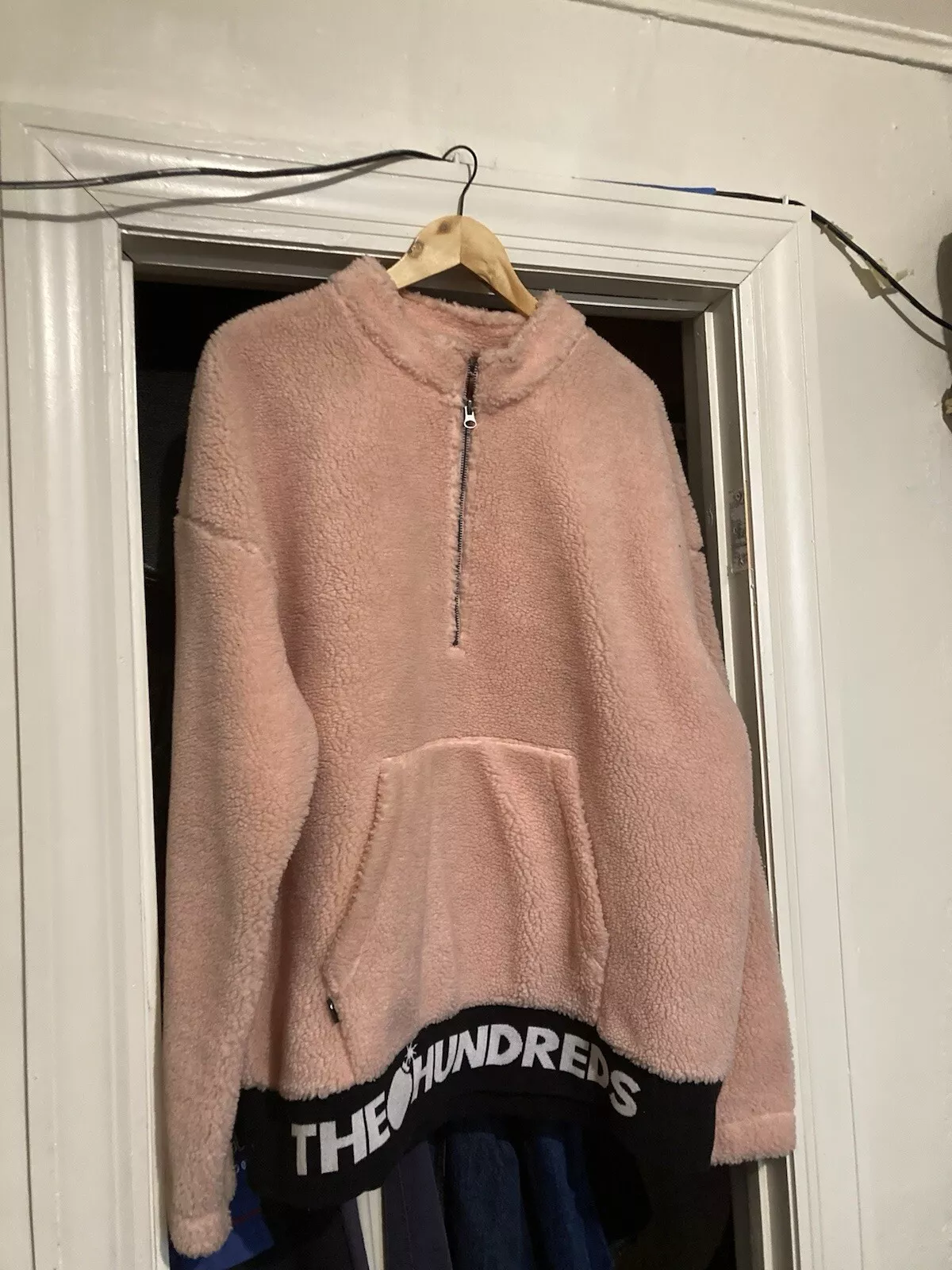 Pull Bobby The Hundreds quart zip polaire style vintage veste suprême XXL