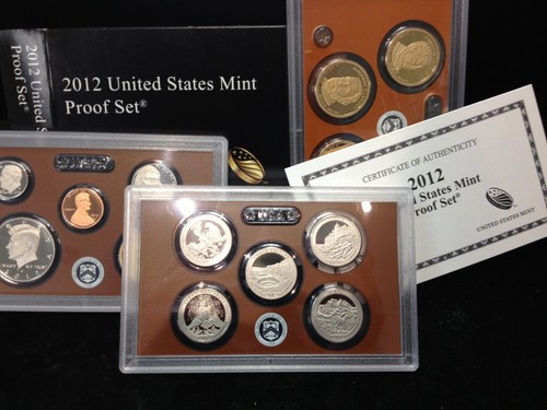 2012-S United States Mint Proof Set with Original Box and COA KEY DATE! - Foto 1 di 1