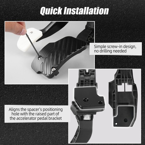 Aluminum Accelerator Pedal Extension & Spacer For VW For Golf R For GTI 1.8 2.0T - Picture 6 of 9