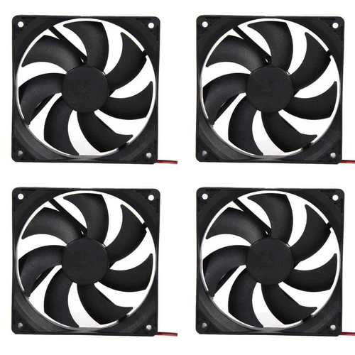 Lot de 4 Ventilateur PC 120mm 1800 RPM Tour Minute Refroidissement Rig Mining
