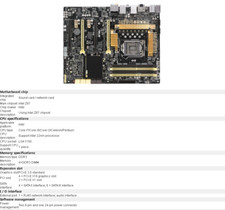 FOR ASUS Z87-WS LGA1150 Workstation Motherboard Test ok Supports I7 4790K