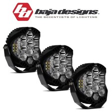Baja Designs (3) LP9 Sport Clear Driving/Combo 5000K LED Light Pods 6,500 Lumens
