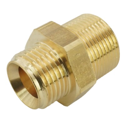 Reduzierung Zöllig auf Metrischem Gewinde Doppelnippel Adapter Messing Fitting