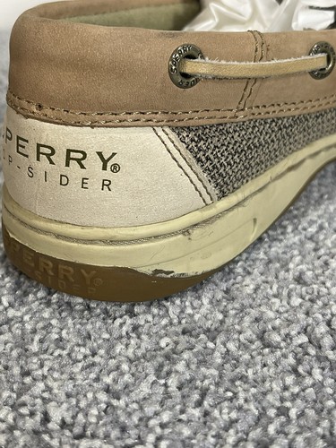 Sperry Top Sider Brown Lace Up Leather Boat Shoes Loafers Women’s Size 6W - Picture 5 of 7