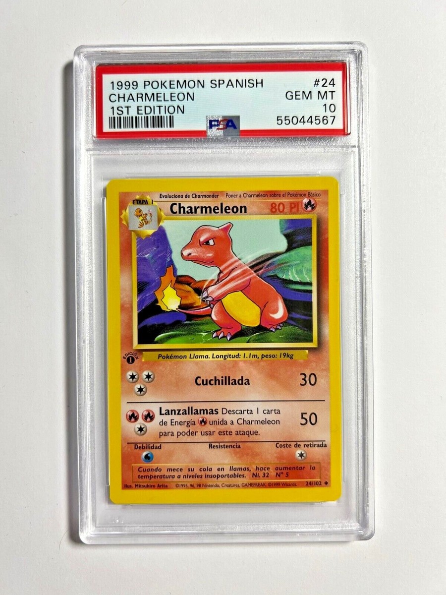PSA 10 Gem Mint 1st Edition Charmeleon 1999 Pokemon Base Set