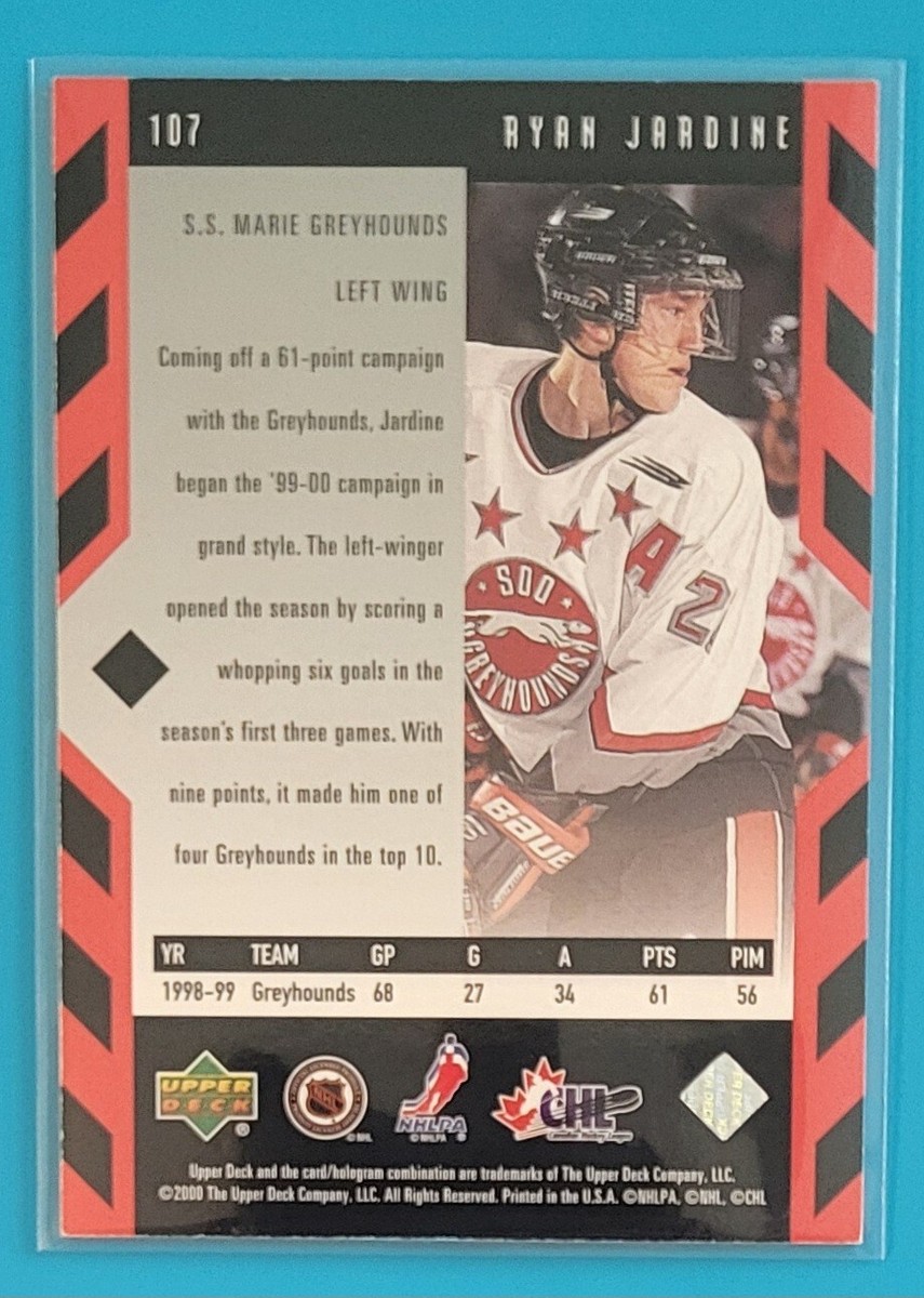 1999-00 Upper Deck Black Diamond Rookie #107 Ryan Jardine Hockey