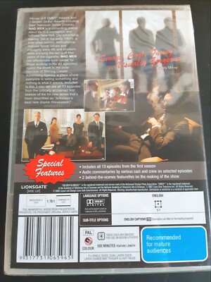 Mad Men : Season 1 (Box Set, DVD, 2007) for sale online | eBay