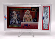 TIFFANY STRATTON 2024 Select WWE Ringside Action Sig Red Prizm Auto PSA 11 /99