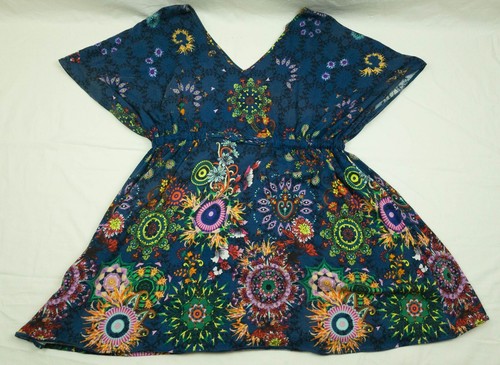-.. WOMENS DESIGUAL TOP TUNICA COTTON SIZE L GC - Picture 7 of 7