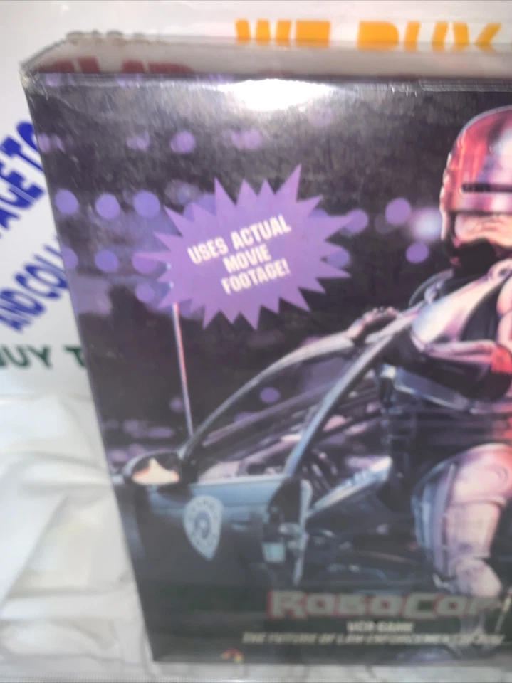 Robocop Movie Footage VCR Board Game Spinnaker 1987 Vintage FACTORY SEALED 🔥 - Image 2 of 4
