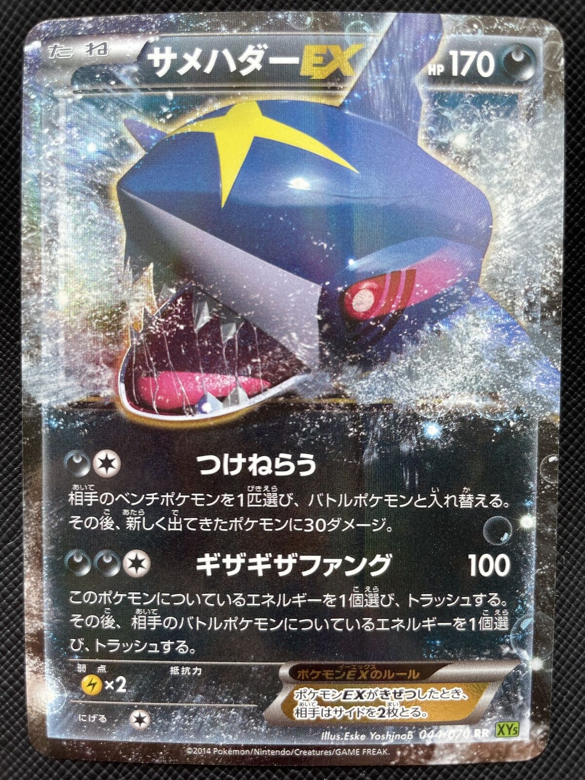 Sharpedo EX Pokemon Card Holo 044/070 Japanese 2014 Nintendo F/S Japan N/M Cool