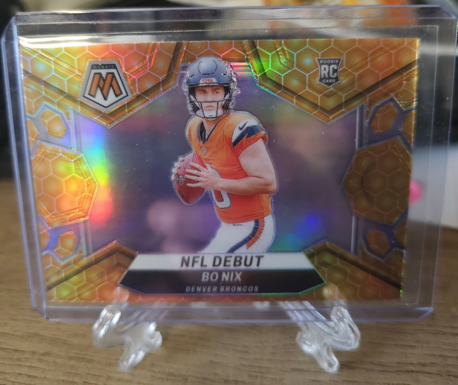 2024 Panini Mosaic Bo Nix Honeycomb NFL Debut #271 RC Denver Broncos SSP