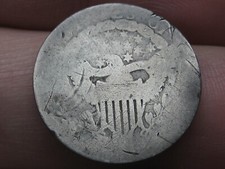 1807 Draped Bust Silver Dime 10 Cent Piece- Engraved "Eric" or "Erie"