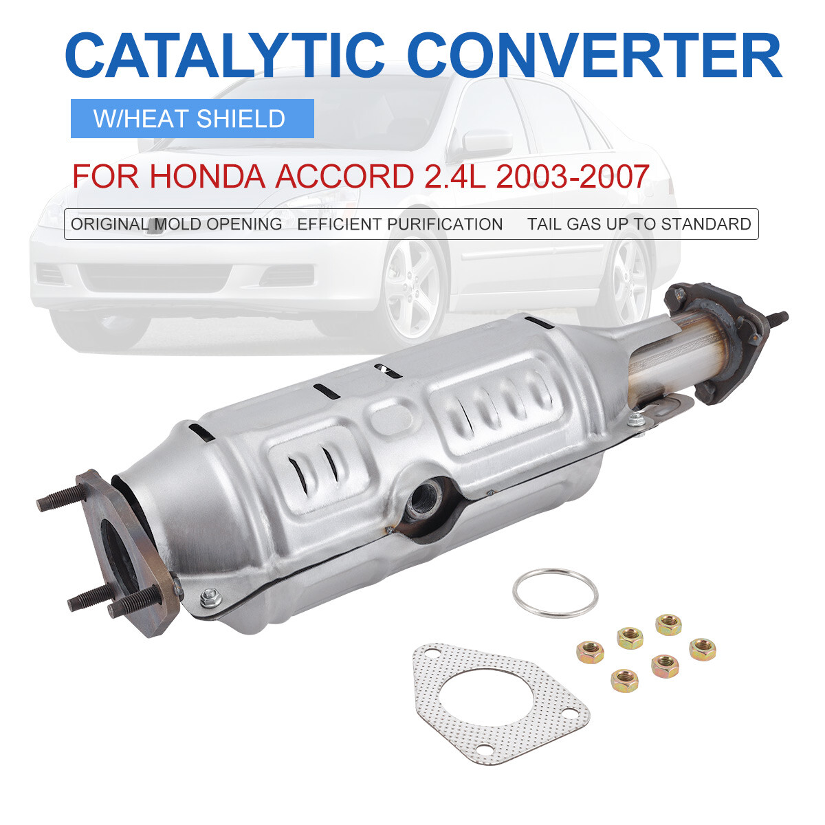 Catalytic Converter With Heat Shield For Honda Accord 2.4L 03-07 Pre  Catalyst US | eBay