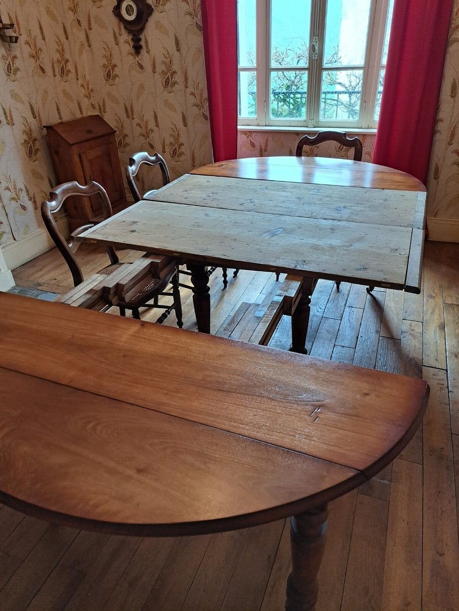 Lot De 2 Allonges En Bois Pour Table Louis Philippe - Style Art Déco Doré