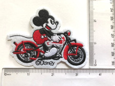 Disney Mickey mouse motorcycle Embroidered Iron On / Sew On Patch 1
