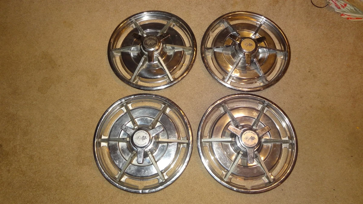 1963 Corvette wheelcovers set. 1963 Chevy Corvette hubcaps