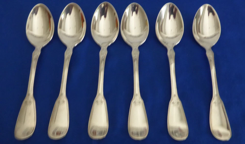 BSF Palais Besteck 6 Kaffeelöffel 90er versilbert ca. 13 cm Art. 781/05.23