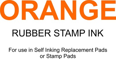 1 Oz Orange Trodat Rubber Stamp Refill Ink - Water-Based Ink For Self-Inking Stamps & Stamp Pads - View #6