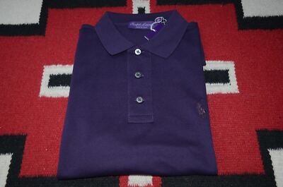 Ralph Lauren Purple Label Made in Italy 100% Cotton Pony Logo Mesh
