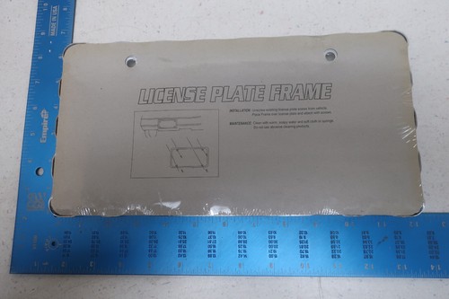 License Plate Frame Chain Links Chrome Silver Metal Auto Tag Holder F10 #2 - Picture 2 of 2