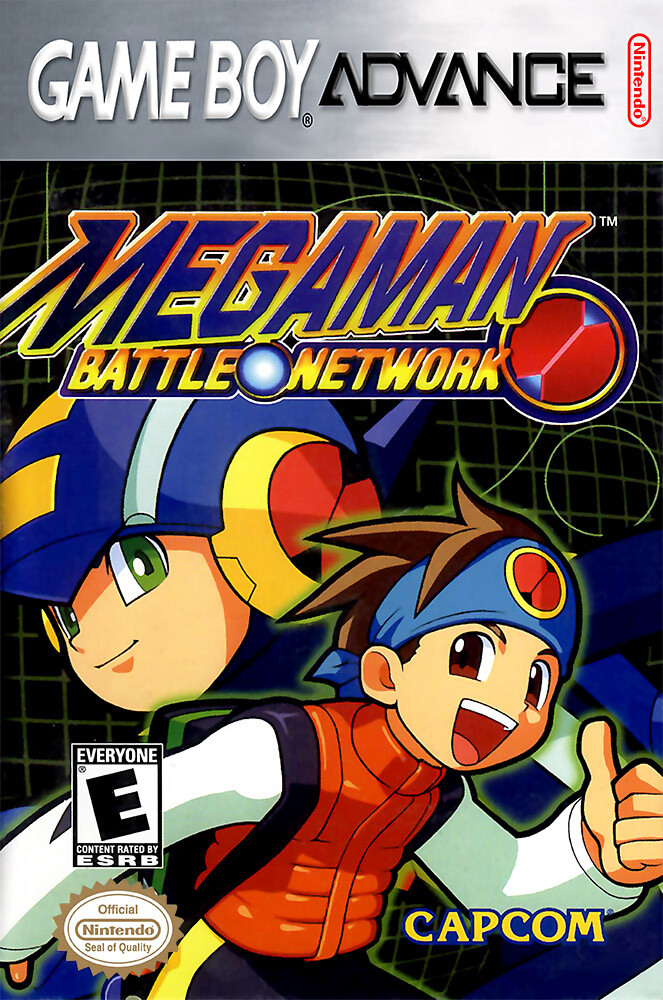 Mega Man Battle Network BOX ART Nintendo GBA POSTER MADE IN USA