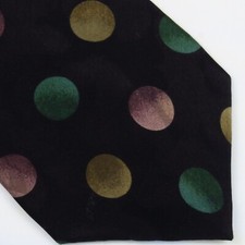 417 by Van Heusen Black Colorful Large Polka ...