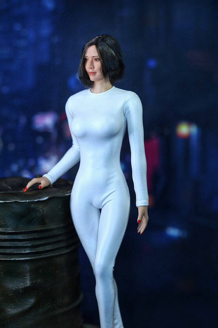1:18 Bodysuit Vest Dress Stockings Clothes For 3.75" Female Action Figure Body E