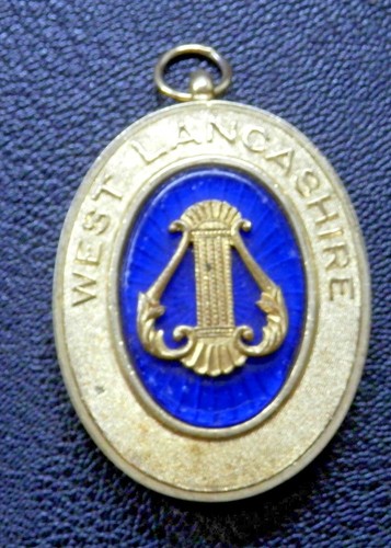 Masonic Provincial Officer's Collar Jewel West Lancashire Lyre Freemasons - 第 1/3 張圖片