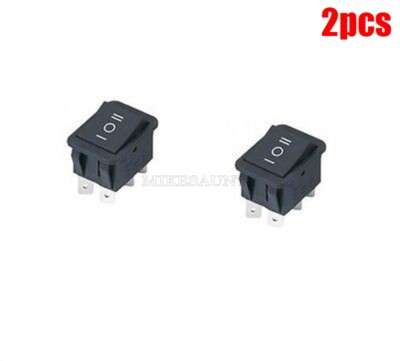 2Pcs On-Off (High Current Dpdt 6P) 6-Pin 250V16A 125V20A Rocker Switch Ic New qc