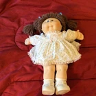 Cabbage Patch Kids Doll Vintage 1978 1982 Blue Eyes dark brown hair.