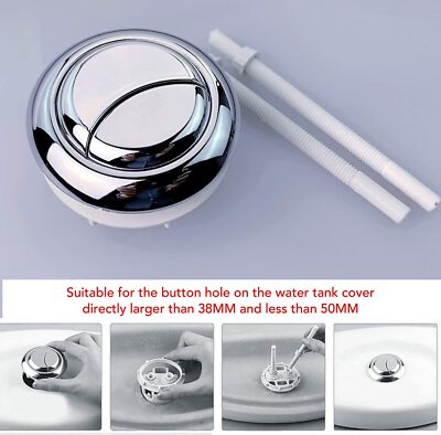 Toilet Push Button Dual Flush Button 38/48/58Mm Toilet Tank Button Dual Push Flushing Dual Button
