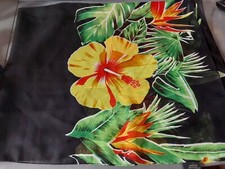 INGEAR Hawaiian Flowers Long Sarong Womens Swimsuit Wrap Cover Up Sheer