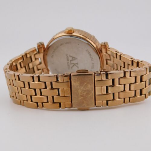 ANNE KLEIN Diamond Dial 10/9846 Quartz Women's Watch Sz. 6 1/4" New Battery - Picture 3 of 10