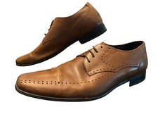 Stacy Adams Men  s Leather Derby Oxford Lace Up Brogue Shoes 12M Brown