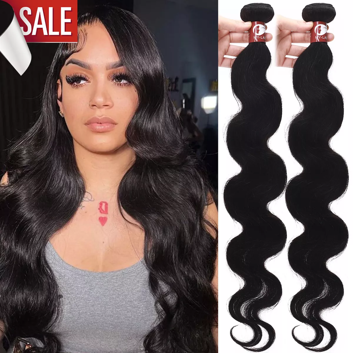 HOT 9A Brazilian Virgin Human Hair 3Bundles 300G Straight Body Wave Extensions q