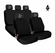 For Mercedes-Benz Live Laugh Love Car Seat Covers Set Black Car SUV Full Set
