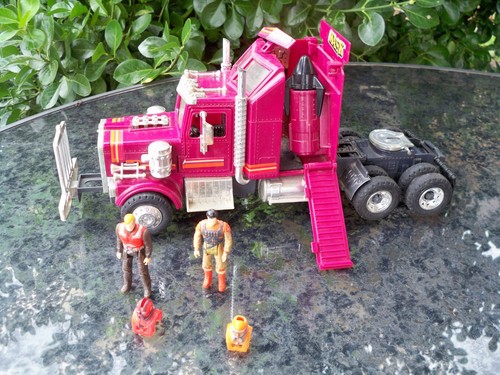 Vintage 85 Kenner MASK Rhino Tractor Rig 37300 Plus Figures. Not
