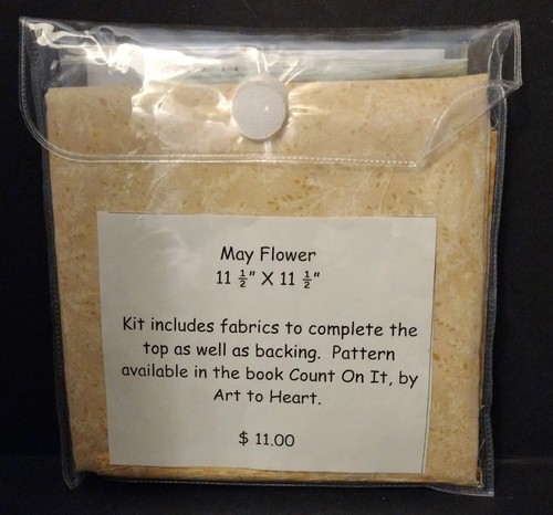 Holzbär kleine Steppen 2 Mai Blumen 12x12 Kit Stoffanleitung - Bild 3 von 5