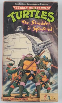 Teenage Mutant Ninja Turtles The Shredder Is Splintered (VHS, 1988) f.h.e.
